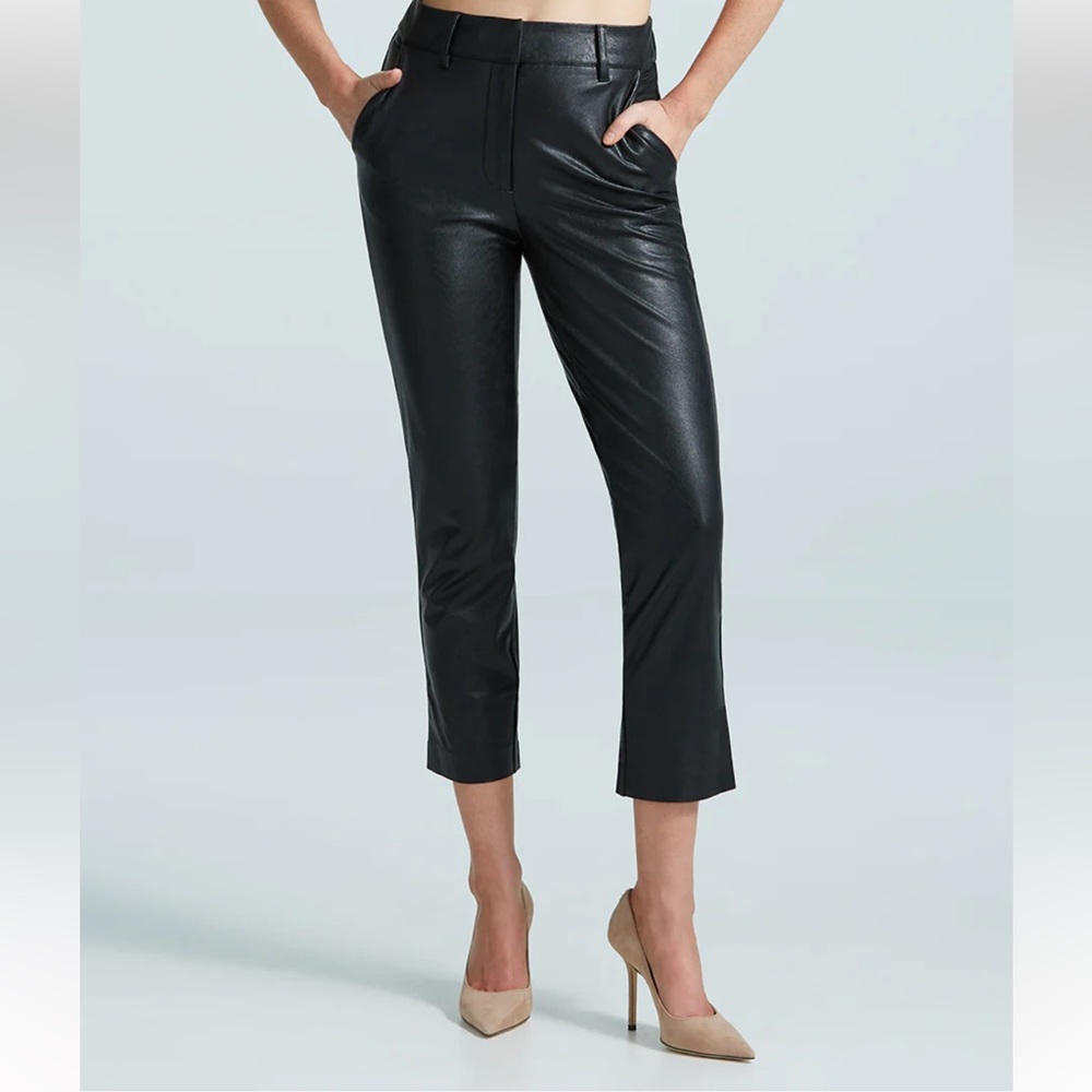 NEW Commando Black Faux Leather 7/8 Trouser